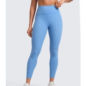 High Waisted Womens Yoga Pants Secretsculpt Workout Leggings Blue